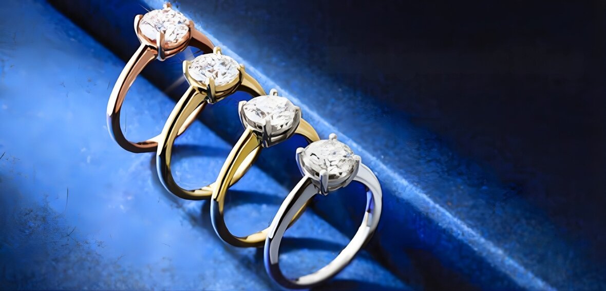 White and yellow gold diamond wedding bands showing durable designs for active lifestyles