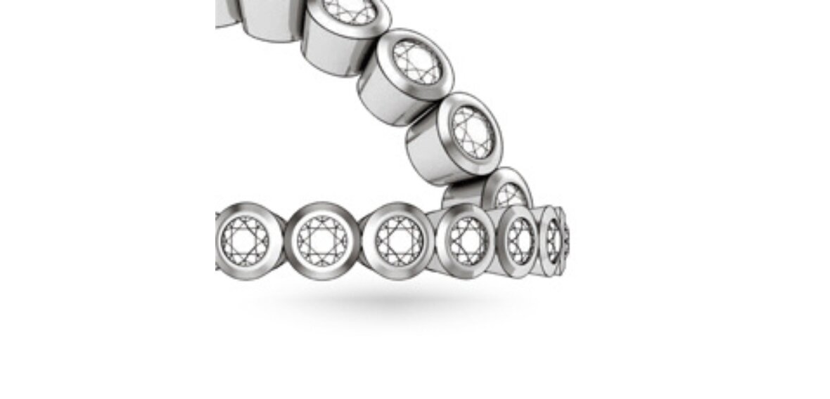 Engagement ring band showing a channel-set diamond row" / "Ring with a bezel setting fully surrounding the diamond" / "Ring with diamonds set between metal bars" (one per section, matched to that setting)