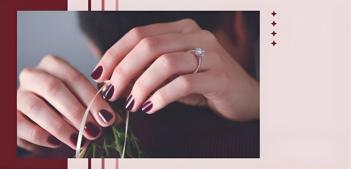 Jeweler consulting with couple on custom engagement ring design at Wedding Bands & Co Chicago showroom