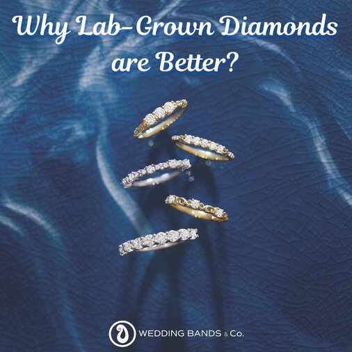 Stack of gold wedding bands with diamond details displayed for choosing the right wedding ring by Wedding Bands & Co.