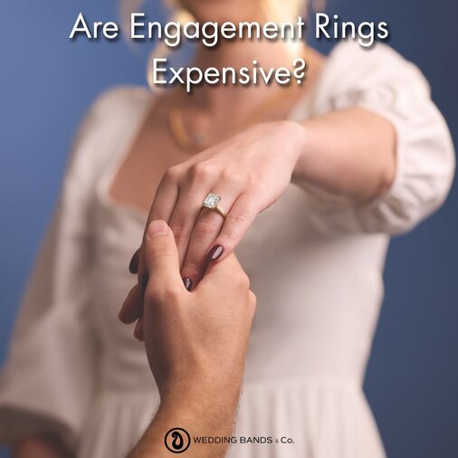 Stack of gold wedding bands with diamond details displayed for choosing the right wedding ring by Wedding Bands & Co.