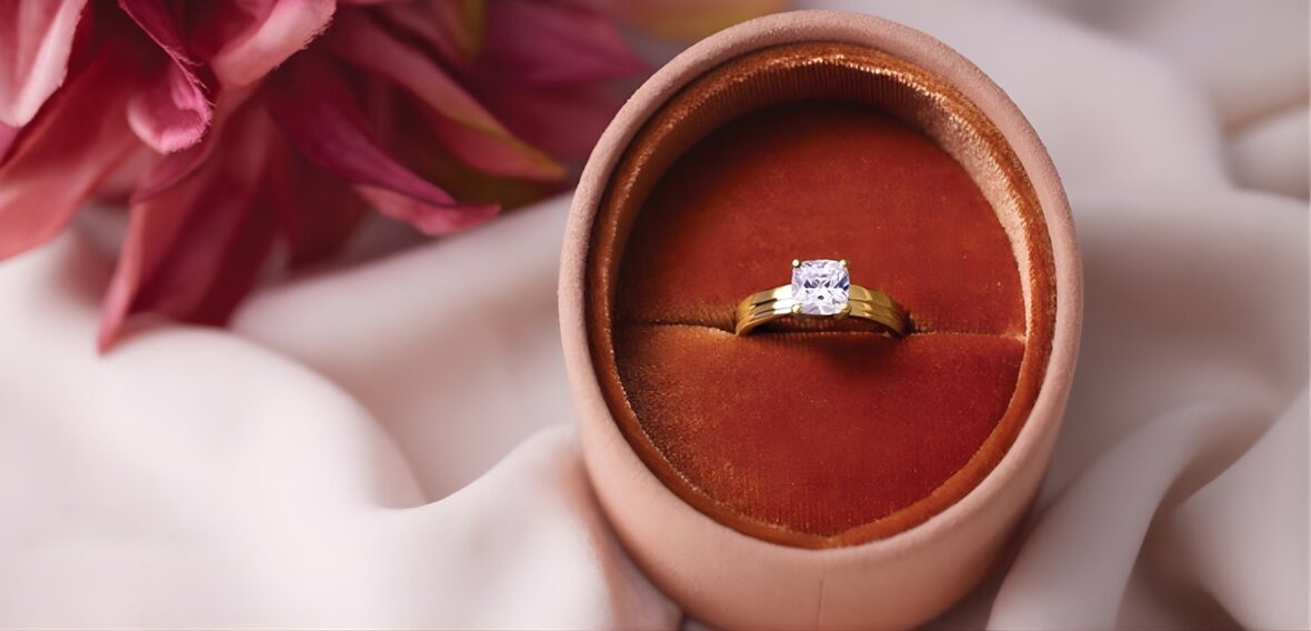 Collection of modern wedding bands in yellow gold, white gold, and platinum with textured and polished finishes