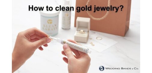 Gold diamond wedding bands in 14K and 18K, the type of jewelry this cleaning guide covers
