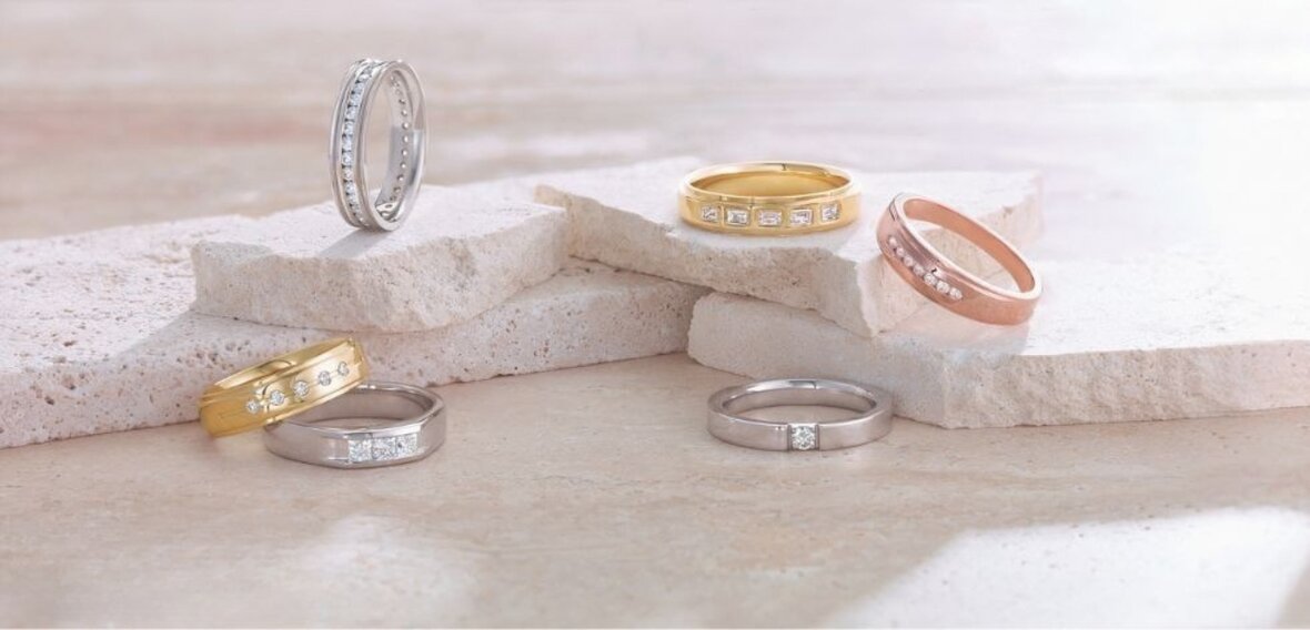 Diamond engagement ring being evaluated by cut, color, clarity, and carat