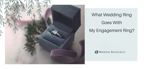 Collection of wedding rings in gold, platinum, and alternative metals paired with engagement rings