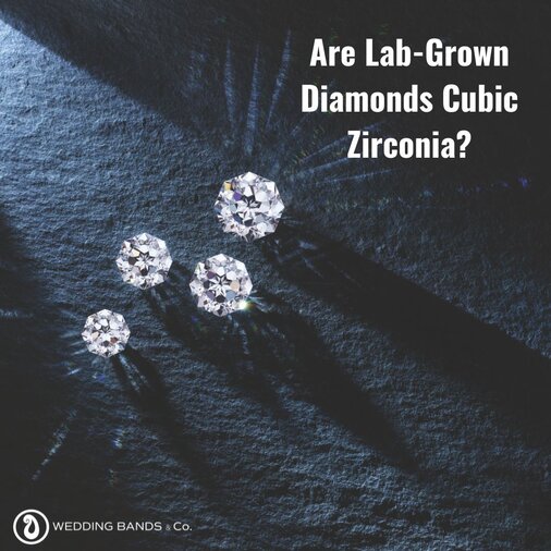 Stack of gold wedding bands with diamond details displayed for choosing the right wedding ring by Wedding Bands & Co.