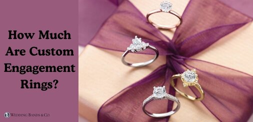 Stack of gold diamond wedding bands showing custom ring style options
