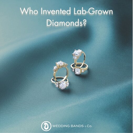 Stack of gold wedding bands with diamond details displayed for choosing the right wedding ring by Wedding Bands & Co.