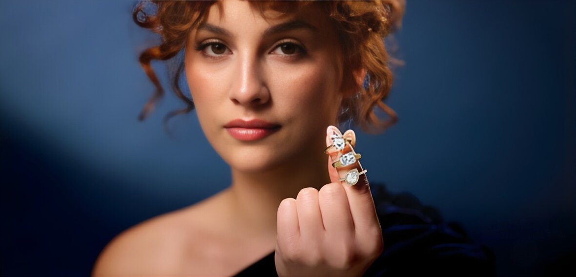 Modern engagement rings in yellow gold, white gold, and platinum for everyday and special occasion wear