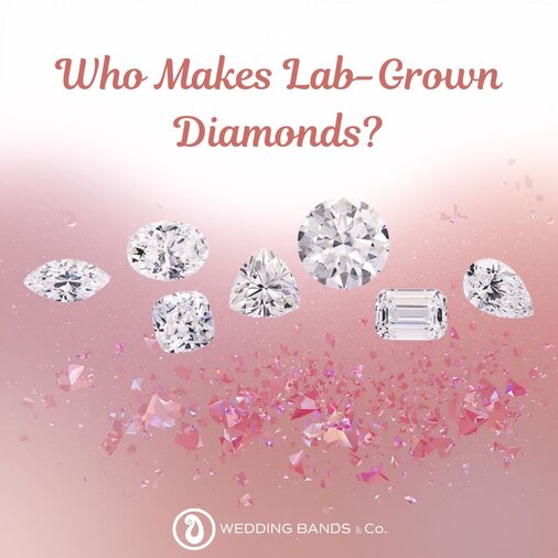 Stack of gold wedding bands with diamond details displayed for choosing the right wedding ring by Wedding Bands & Co.