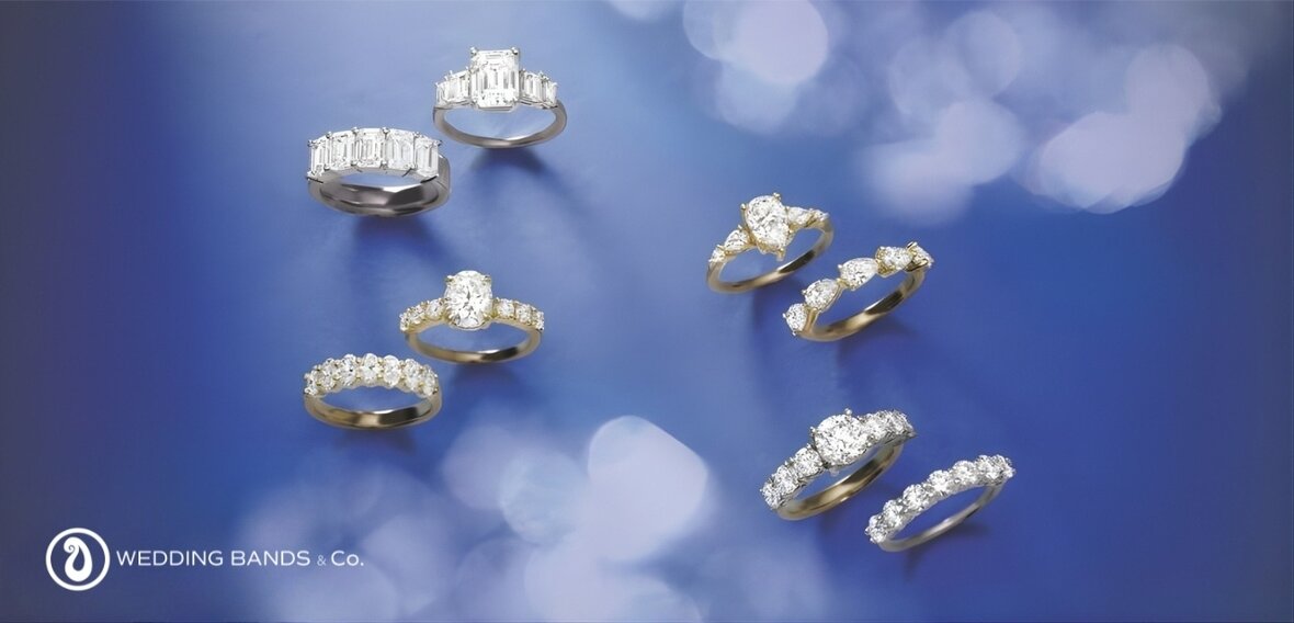 Finished engagement ring featuring a certified lab-grown diamond