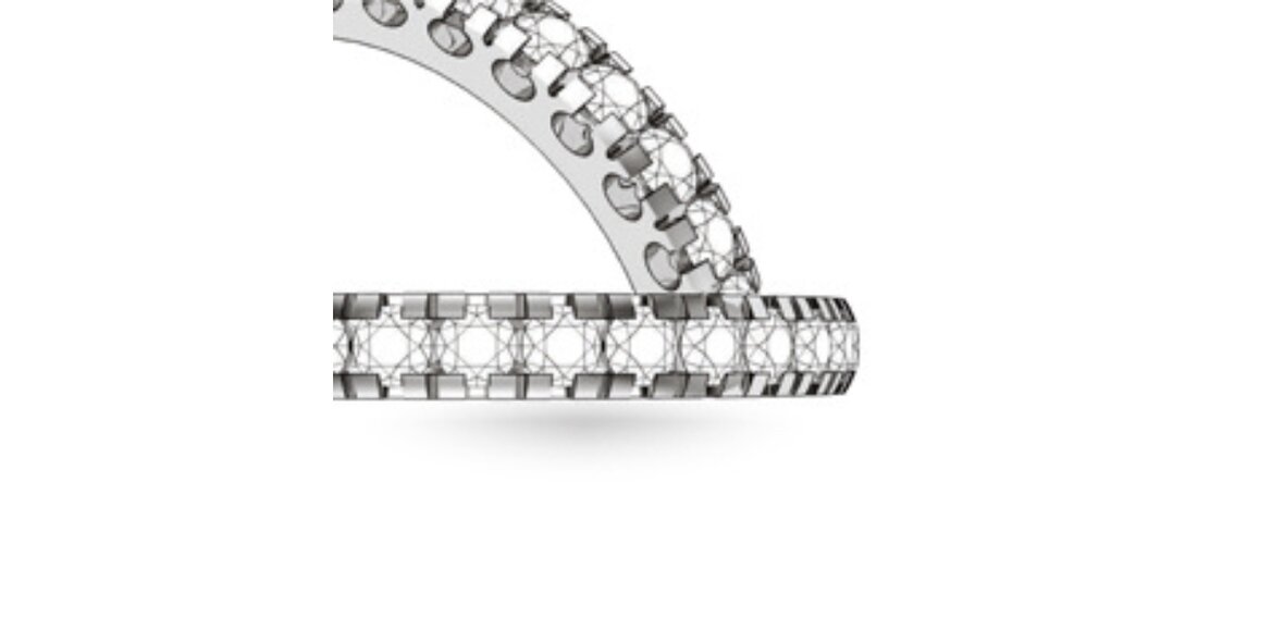 Engagement ring with a classic prong setting holding the center diamond
