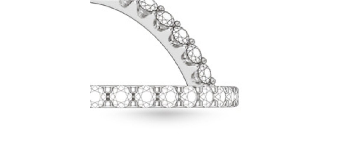 Engagement ring with a classic prong setting holding the center diamond