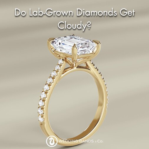 Stack of gold wedding bands with diamond details displayed for choosing the right wedding ring by Wedding Bands & Co.