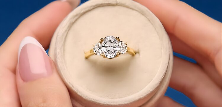 Emerald cut diamond compared to other shapes showing elongated rectangular step-cut faceting