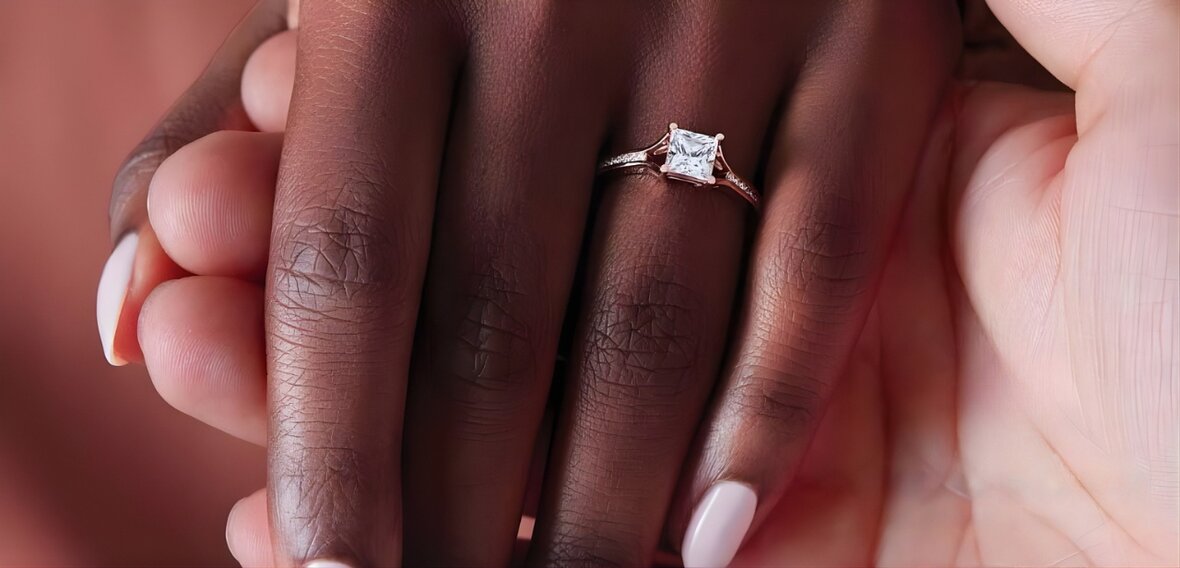 White and yellow gold diamond wedding bands showing custom and personalized engagement ring options