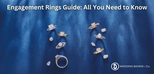 Diamond engagement rings representing the full range covered in this Chicago buyer's guide