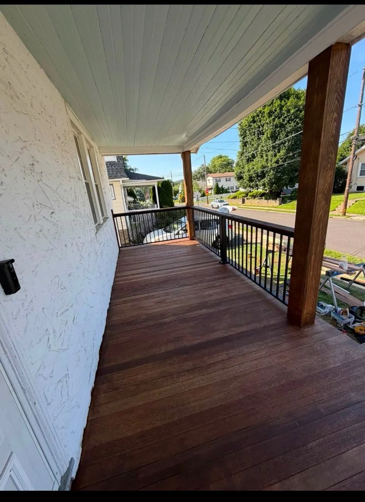 Covered Front Porch Deck — Pennsylvania