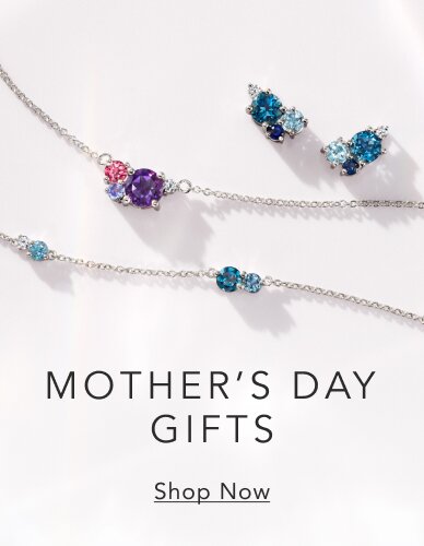 Gemstone necklace and earrings, a perfect gift for Mother's Day.