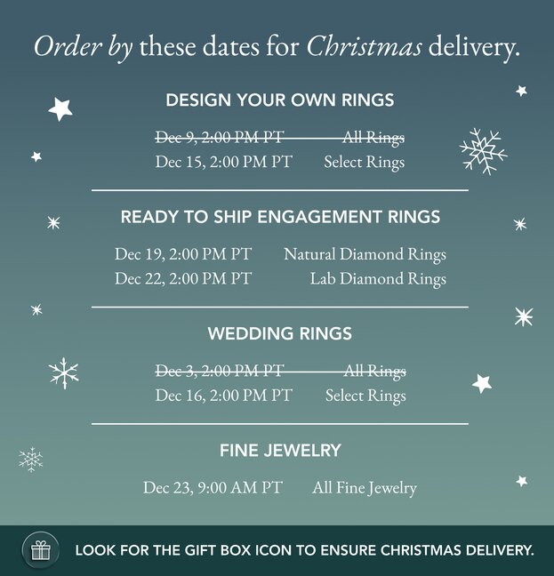 shipping cut off calendar