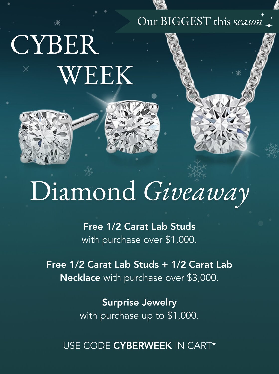 Cyber Week Diamond Giveaway