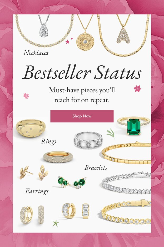 Assortment of best selling fine jewelry.