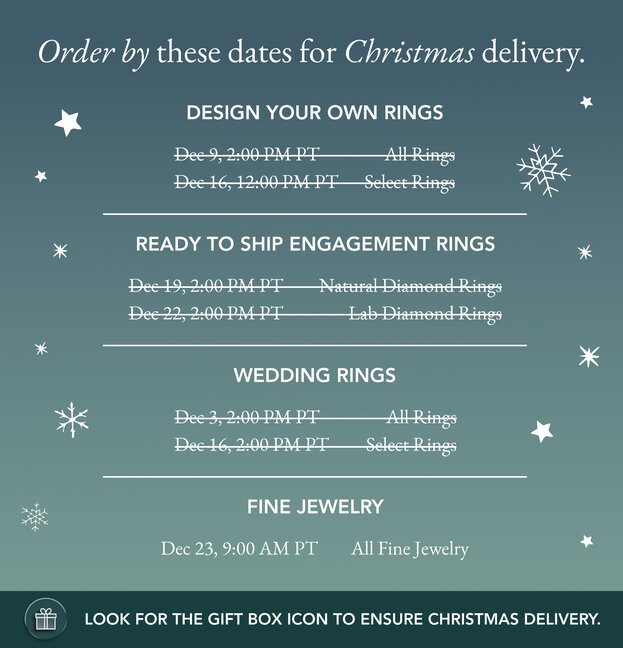 shipping cut off calendar