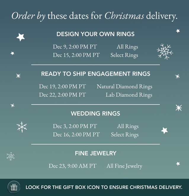 shipping cut off calendar