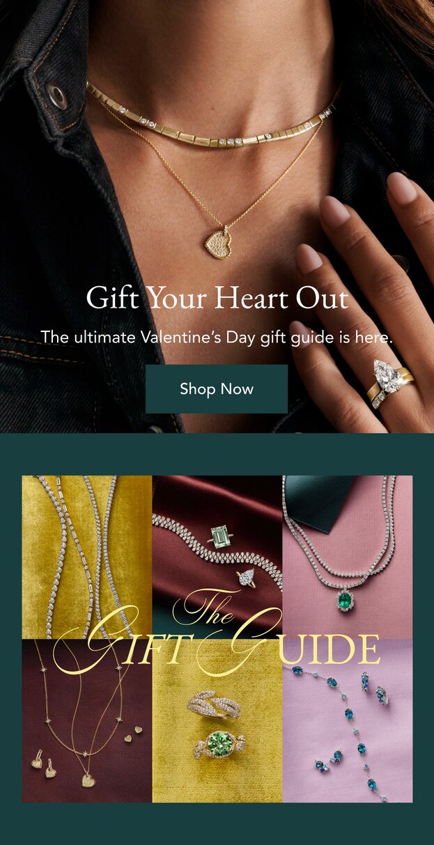 Assortment of fine jewelry, perfect for Valentine's Day gifts 