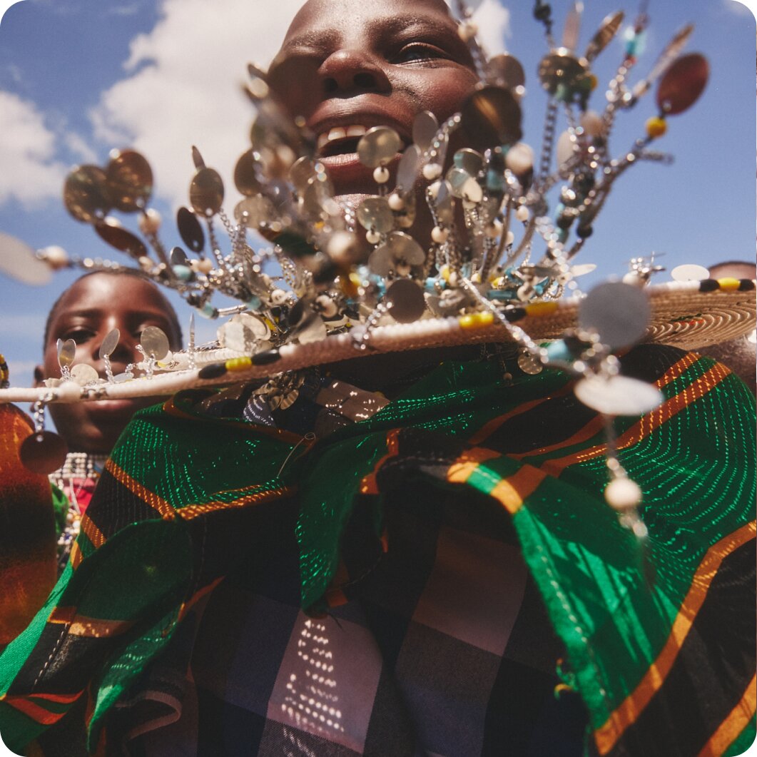Brilliant Earth CEO Beth Gerstein interacting with a group of children