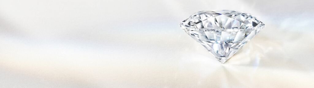 Artistic rendering of a brilliant-cut diamond with light reflections