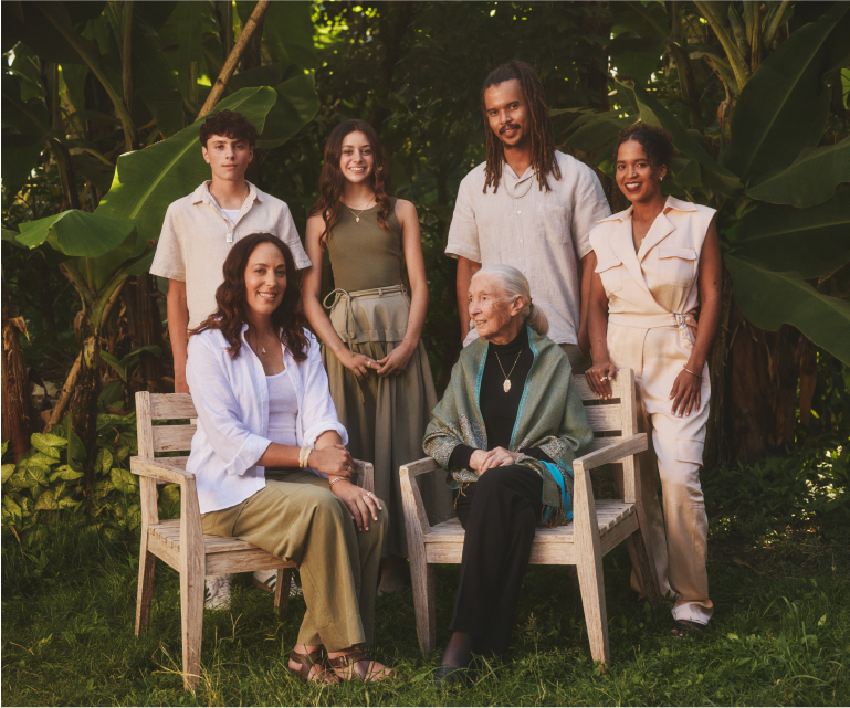 Jane Goodall with Brilliant Earth CEO Beth Gerstein in Tanzania