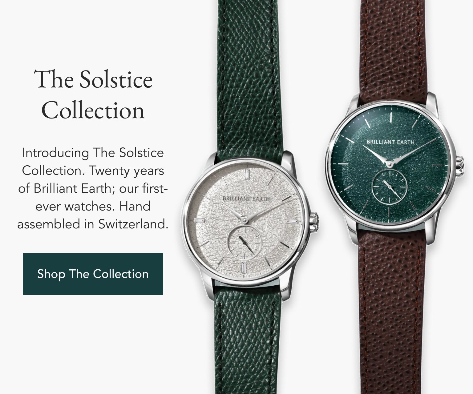 Two stainless steal watches from The Solstice Collection.