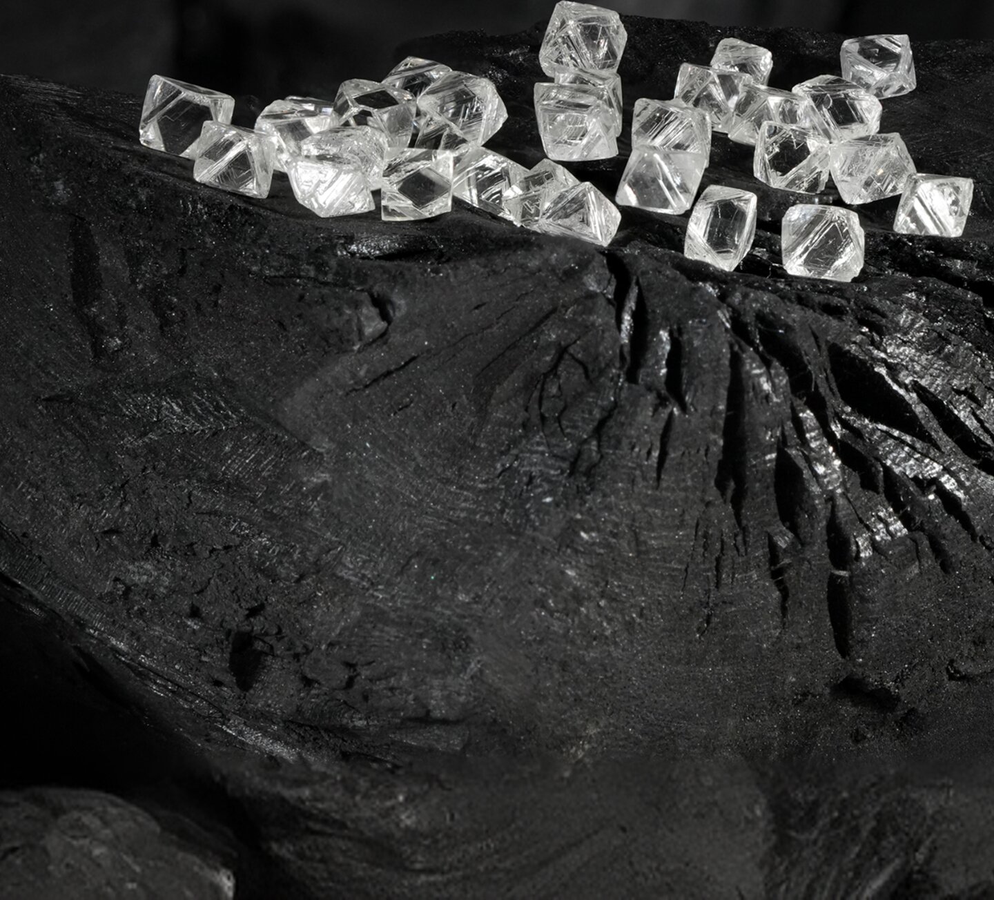 Artistic rendering of a brilliant-cut diamond with light reflections