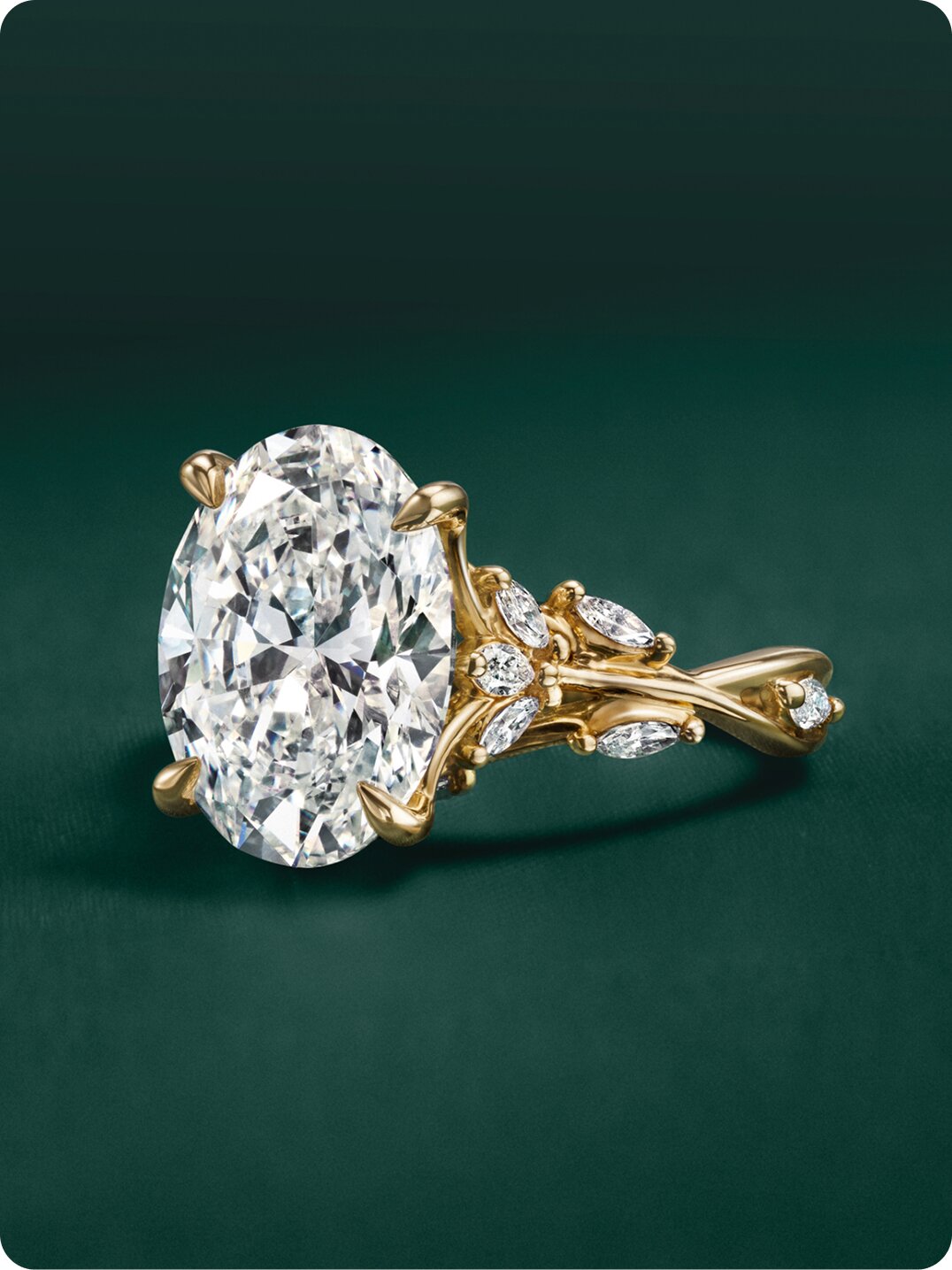 Person wearing multiple delicate diamond necklaces and jewelry pieces against a natural outdoor background