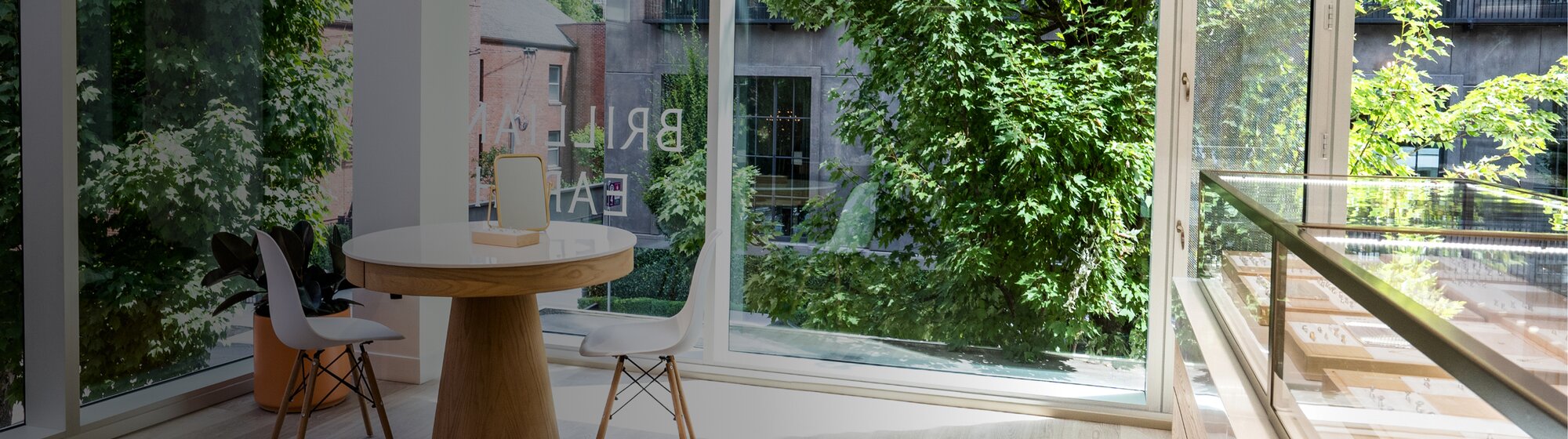 Blue and green natural landscape patterns from above