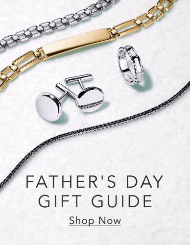 Men's chain necklace, bracelets, and cufflinks, perfect pieces to gift for Father's Day.