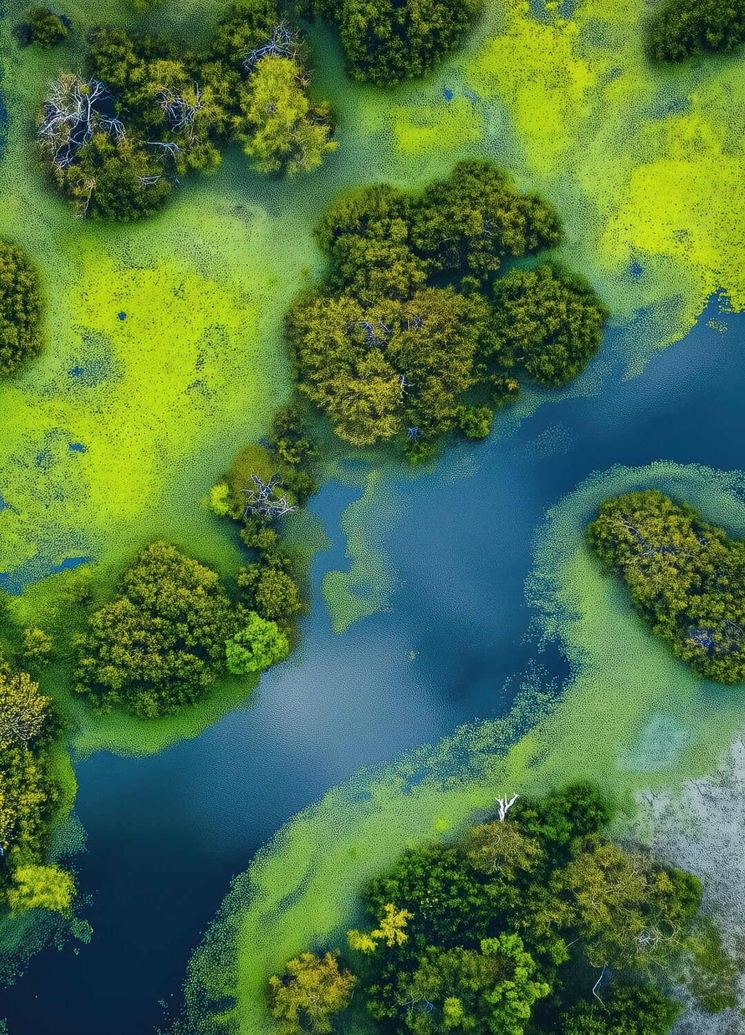 Close-up of hands displaying an emerald-cut diamond ring against natural background