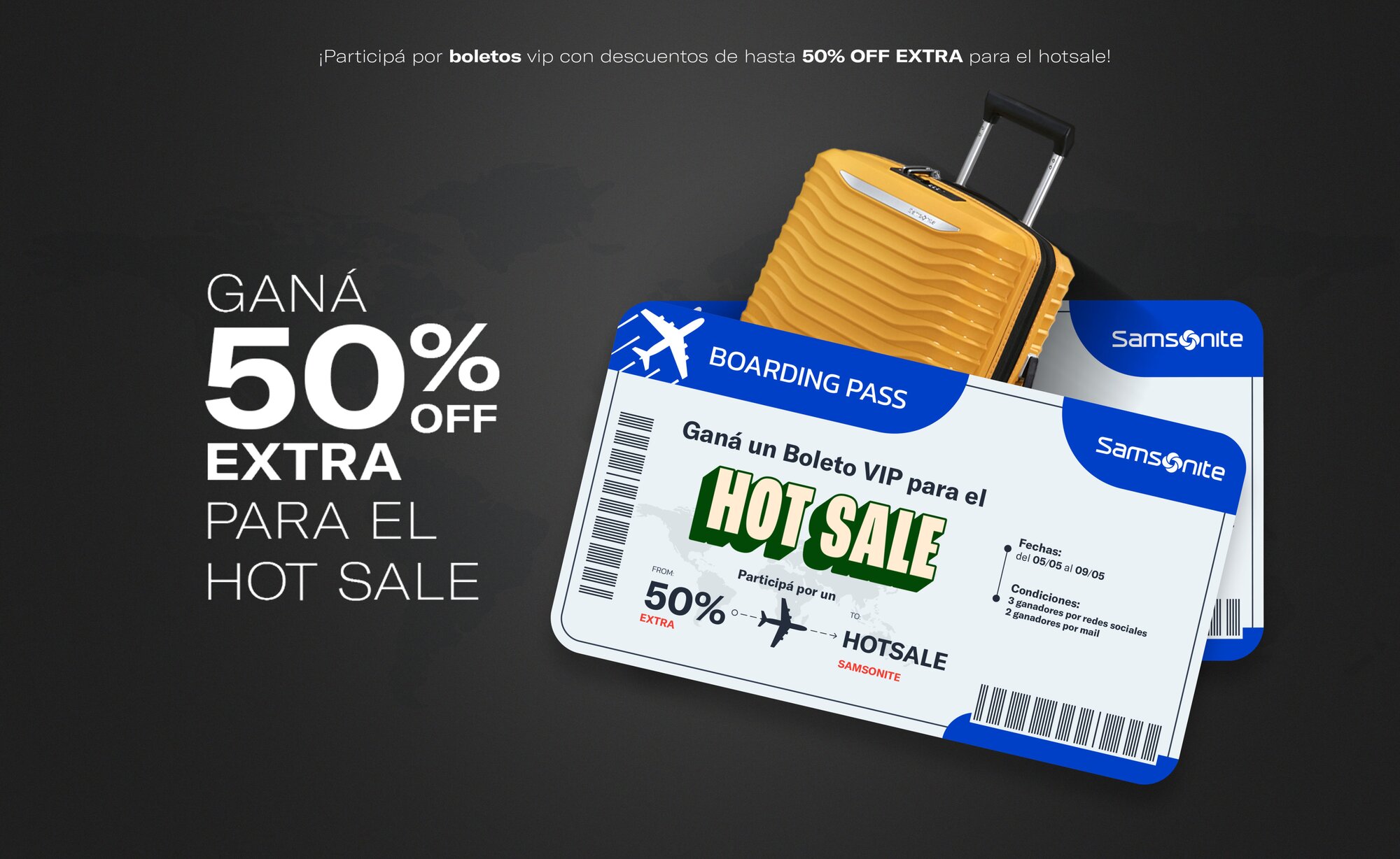 Sorteo VIP Hot Sale Samsonite