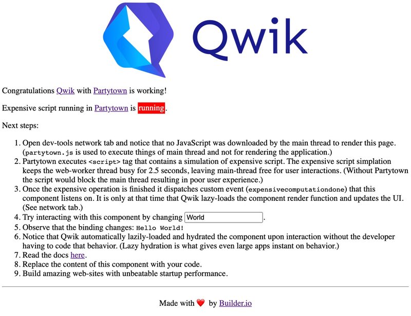 qwik partytown app