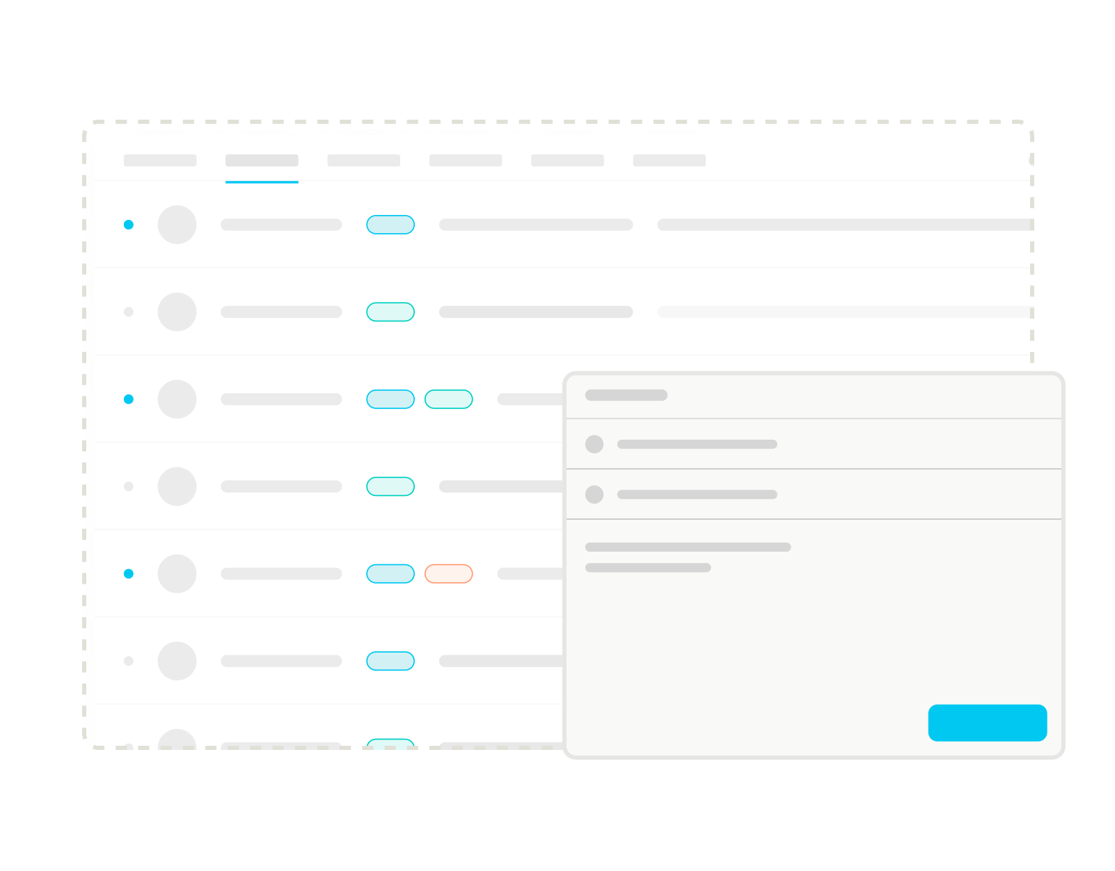 Interface de l'application Mail d'Agent-Native, avec l'agent qui priorise les messages