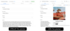 Comparison of a view using live preview to edit data models vs a view that does not user live preview.