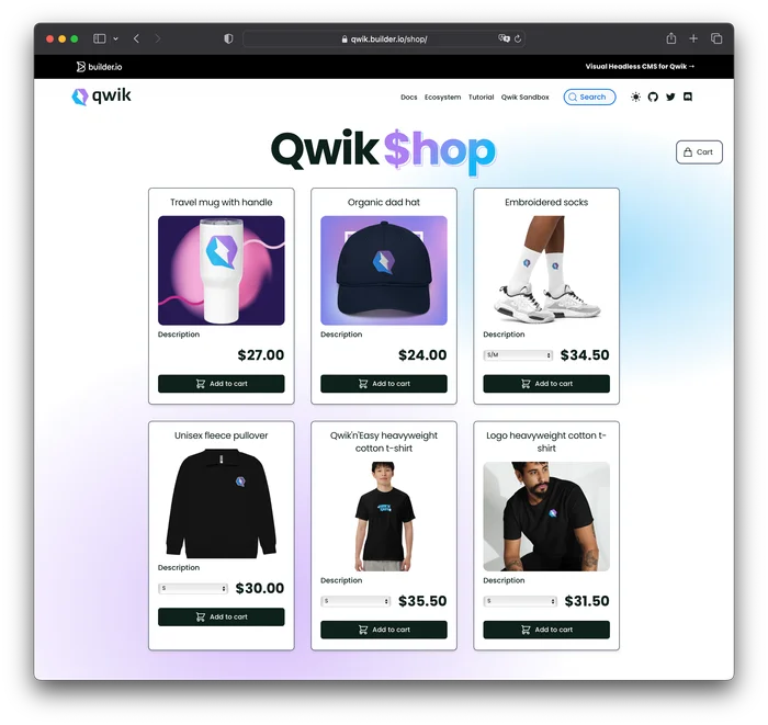 Qwik shop