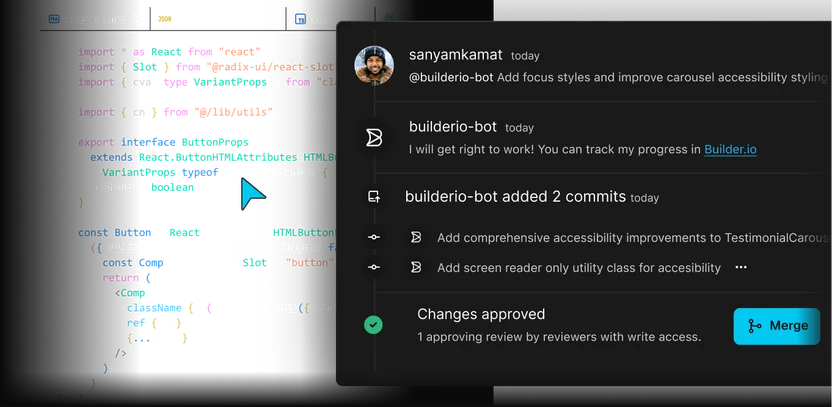 Reviewable pull request diff