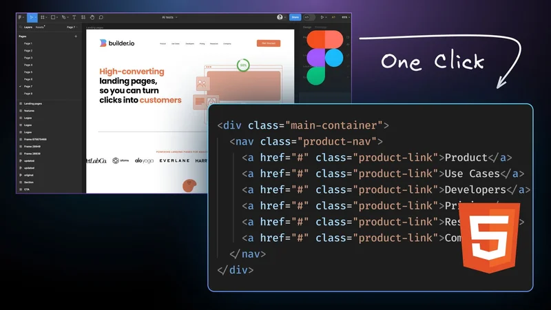 Figma to HTML: Convert designs to clean HTML code in a click