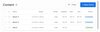 Content entries list of three pages; about, about 2, and about 3. About is at the bottom of the list and published, about 2 is in the middle (scheduled for Nov 6 through Nov 12), and about 3 is at the top of the list (scheduled from Nov 12 through Nov 20).
