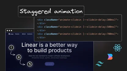 Create Staggered Text Animation with Tailwind CSS and React