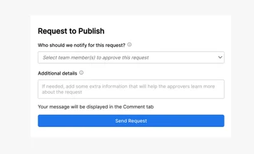 Request to Publish in Comments