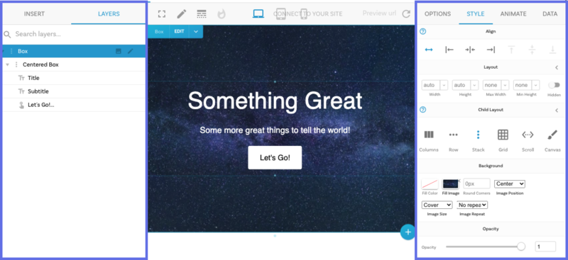 Two panel editing in Builder visual editor 2.0