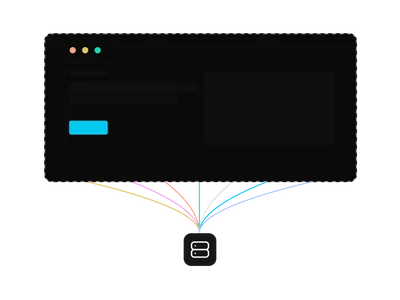 App window connected to a managed server
